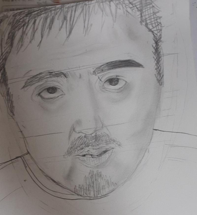 난 그림에 그자도 모르는 그림 그리는거에 관심없는 사람인데 미술수행평가가 뭔가 좀 어색해보여서 피드백 받을려고 일단 마동석인데...마동석인건 알