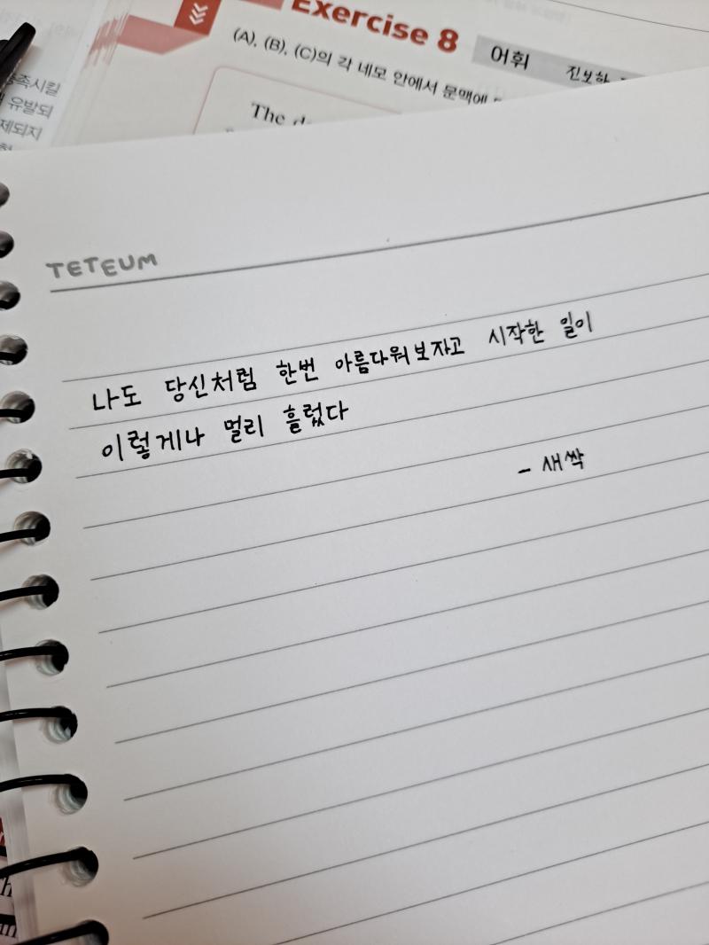 아름다움이 있고 아름다워보자는 마음이 있다면 세상은 결국 아름답지 않을까