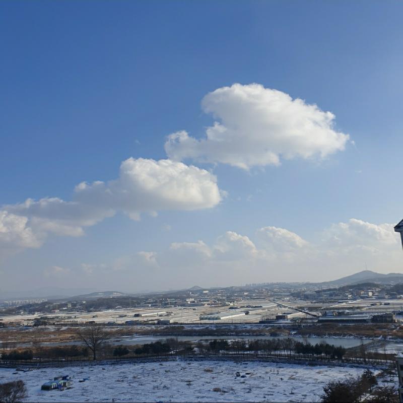 겨울날 우리집 깡촌뷰 🌨