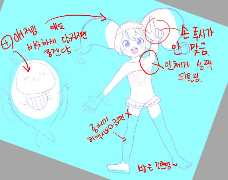 모작한거라 해서 원 그림을 알 수가 없으니 일단 내 선에서 해보긴 했어... 다른 건 거의 다 좋았는데 뻗고 있는 손의 투시가 조금 잘못 됐어