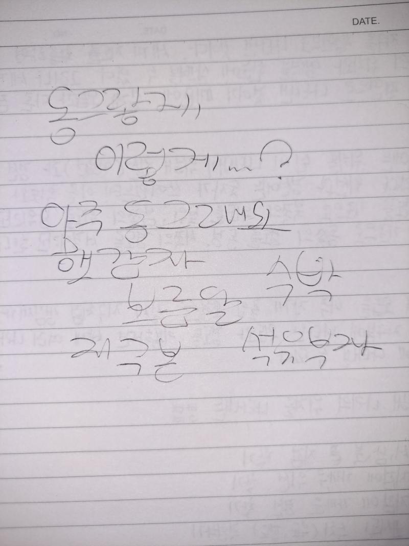 최대한 동그랗게... 말하는 게 이게 맞는지 모르겟어 ㅜㅜㅜ