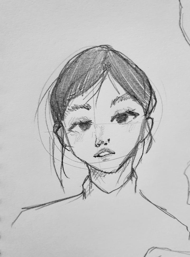 유툽에서 본 그림을 모작한거