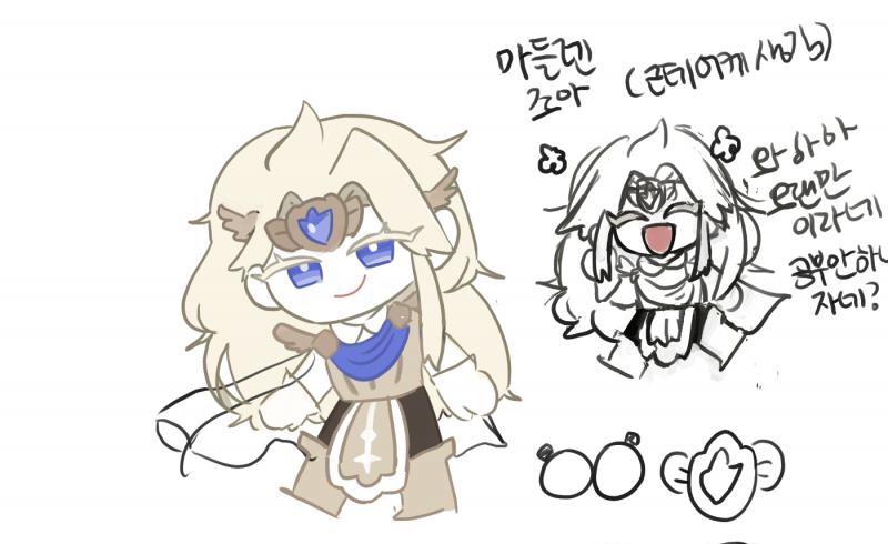 낙서이지요 위에있는 마들렌은 아크릴로 뽑을까 고오민중
