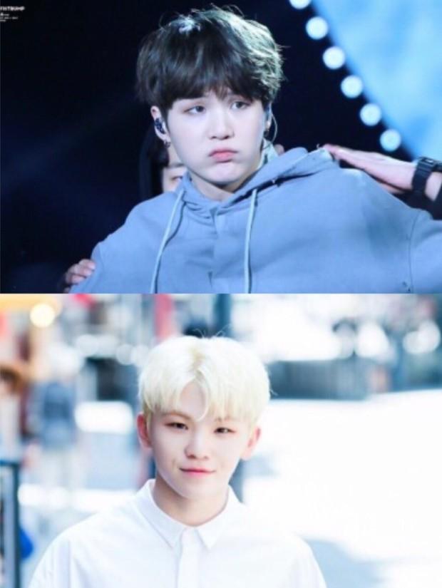 방탄소년단 슈가랑 세븐틴 우지!!