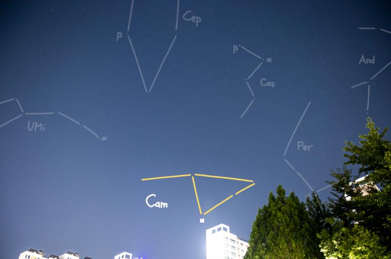 요즘따라 하늘이 맑아서 행복하다! 이러다가 내가 먼저 지치겠는데... 오늘의 별자리는 기린자리! (Camelopardalis/Cam) 작은곰자리