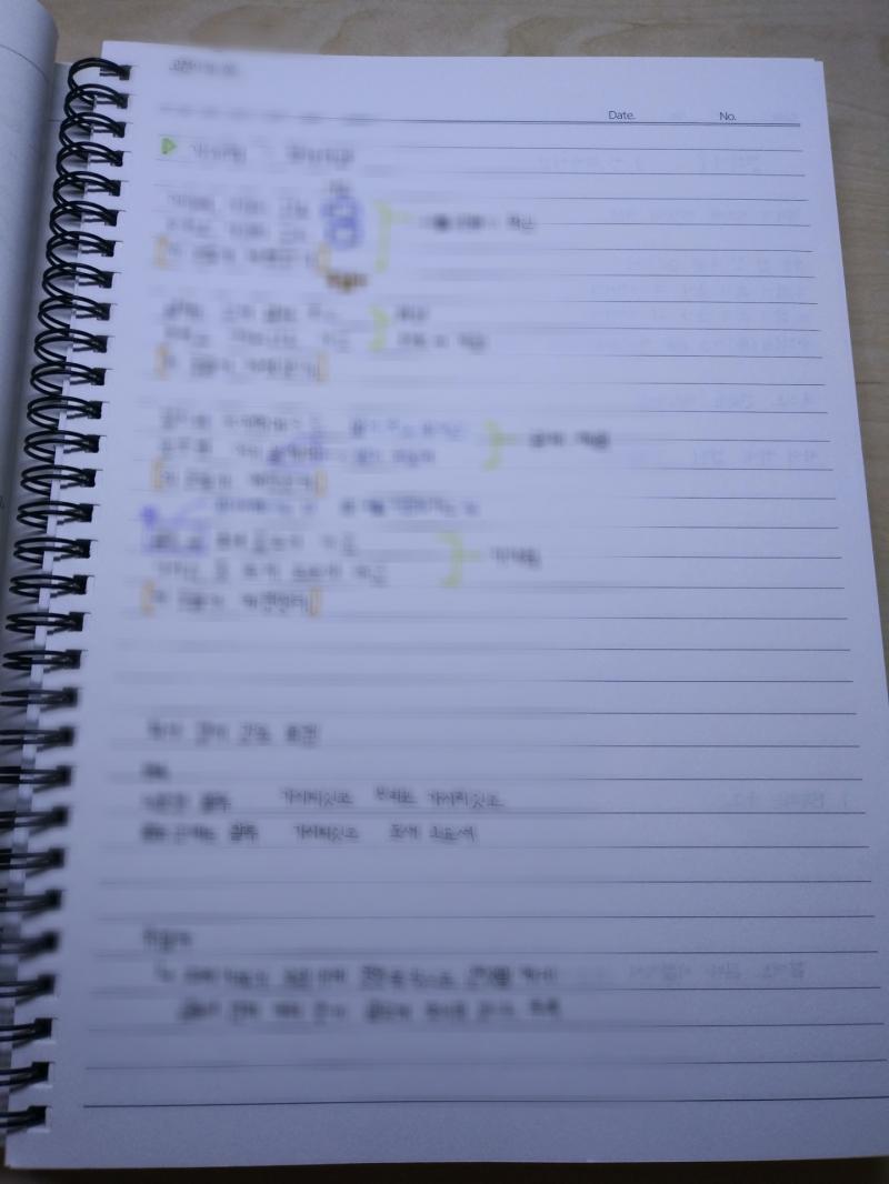 다 했다 글씨체가 특이해서 익명성 보존을 위해 블러처리함