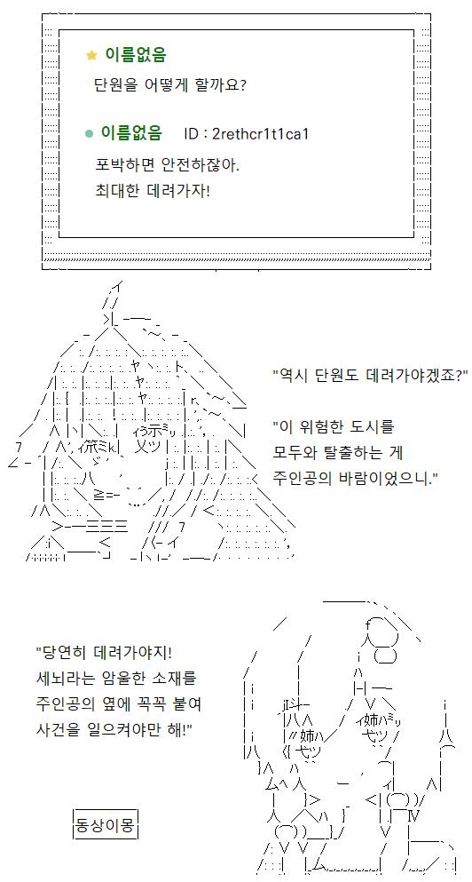 앵커 스레의 참여자들은 단원을 동료로 유지하기를 선택했습니다. 그렇다면 당신은 이를 기반으로, 세력의 동기와 균형을 견주어 보며 향후의 전개를