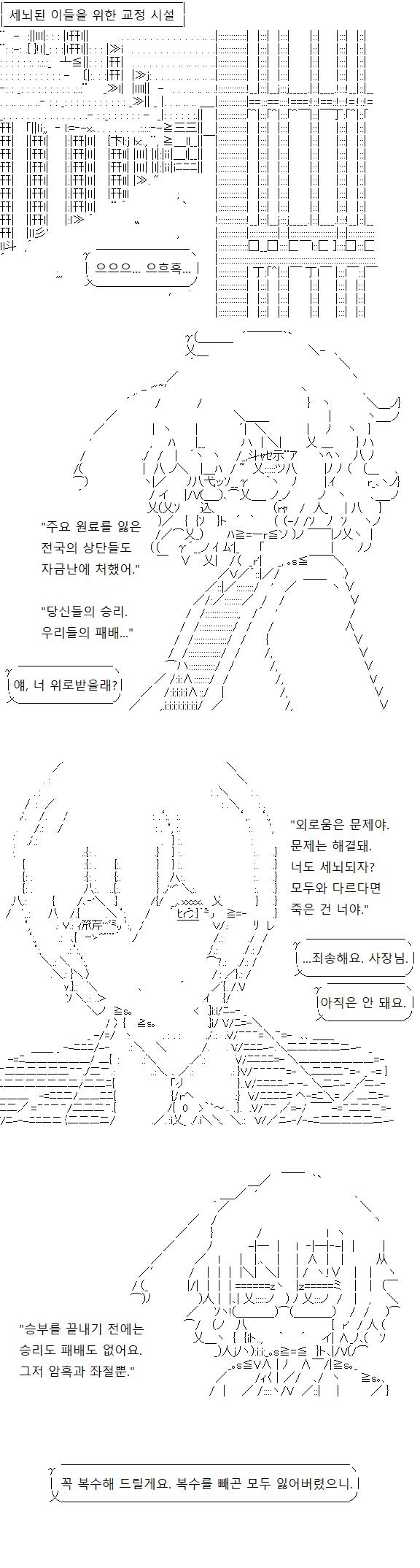 상단의 생존자는 시설에서, 아직 정신이 돌아오지 않은 옛 동료들과 함께하며 복수할 기회를 노리고 있습니다. 그보다는, 복수 외에 삶의 의미라고