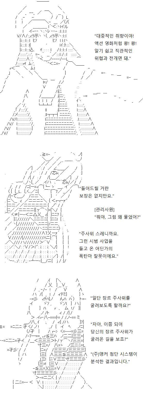 관리 사원님의 취향은 알았습니다. 하지만 주사위 스레이니 그걸 들어드릴 거란 보장은 없지요. 유감입니다. 그래도 맘에 드는 전개가 나오면 휙휙