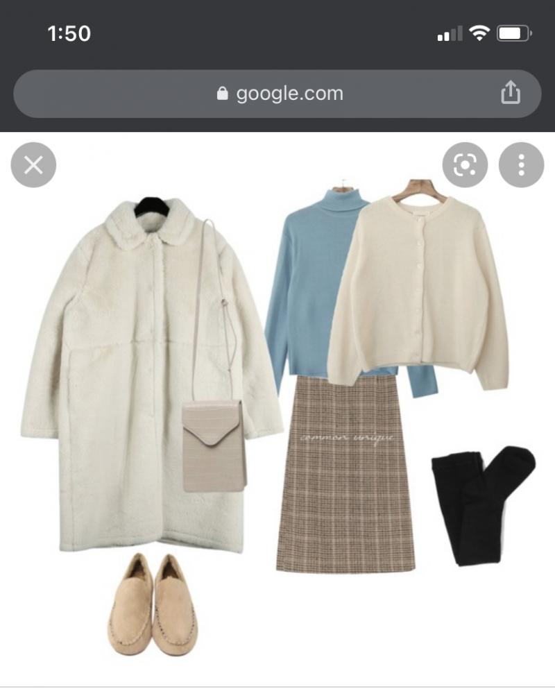 1. 겨울 2~3 가을 가을에 추우면 기모 스타킹이나 두꺼운 원피스 입고 위에 뽀글이 같은 거 걸치면 괜찮을듯! 색은 보지 말고 코디만 봐줭