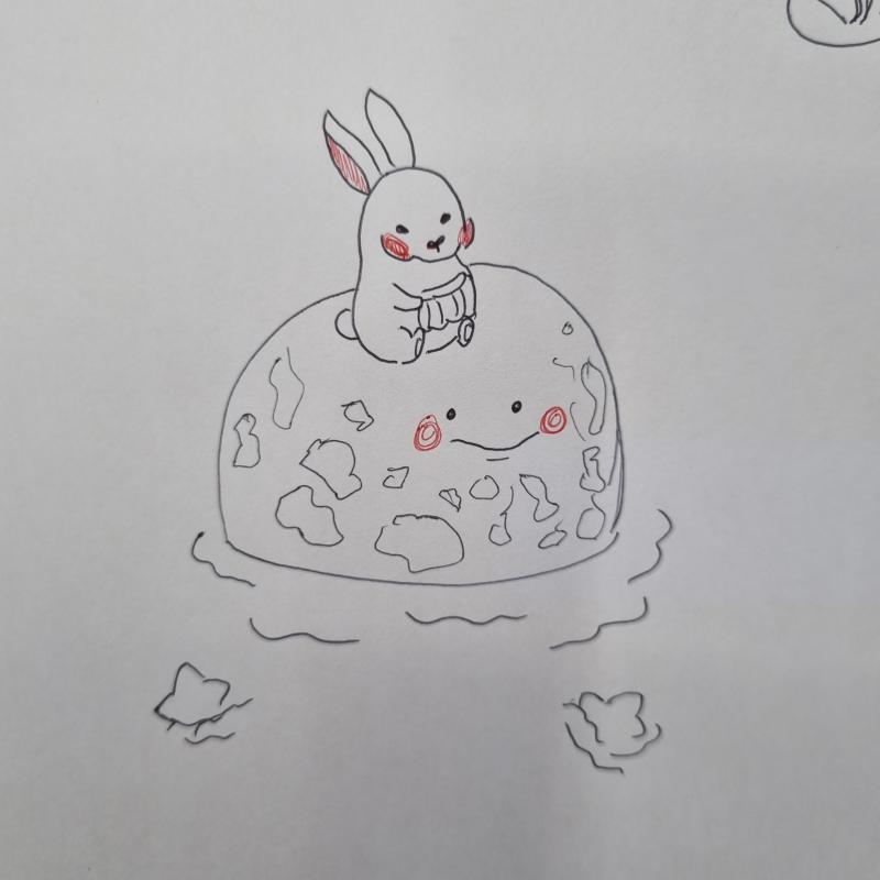 >>15 앜ㅋㅋㅋㅋ고마워 손님 왔다가서 좀늦었어ㅠㅠㅜ 핀터레스트보고 그렸는데 달표면은 안그리는게나을뻔했당 좀아쉽네..달토끼 그린김에 다들 즐추!