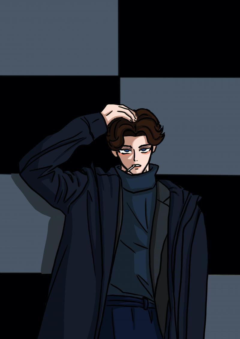 나 그림 어때??나름대로 미남 그려본건데!