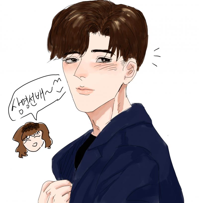 스레주 오늘 발표구나!!! 상명이 팬아트 갈긴거라도 보고 기받아가~~~ 꼭 붙어서 상명선배랑 데이트하자ㅋㅋㅋㅋㅋ 파이팅!!! +조금 수정했어~