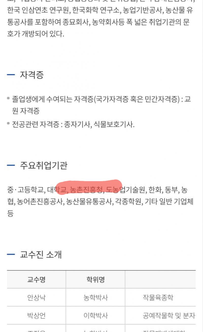 이런 식으로 찾아봐. 보통 대학 홈페이지에 들어가면 학과 소개랑 취업 기관이 나열이 되어 있거든? 그걸 읽어보면서 이 학과가 네 진로와 적합한