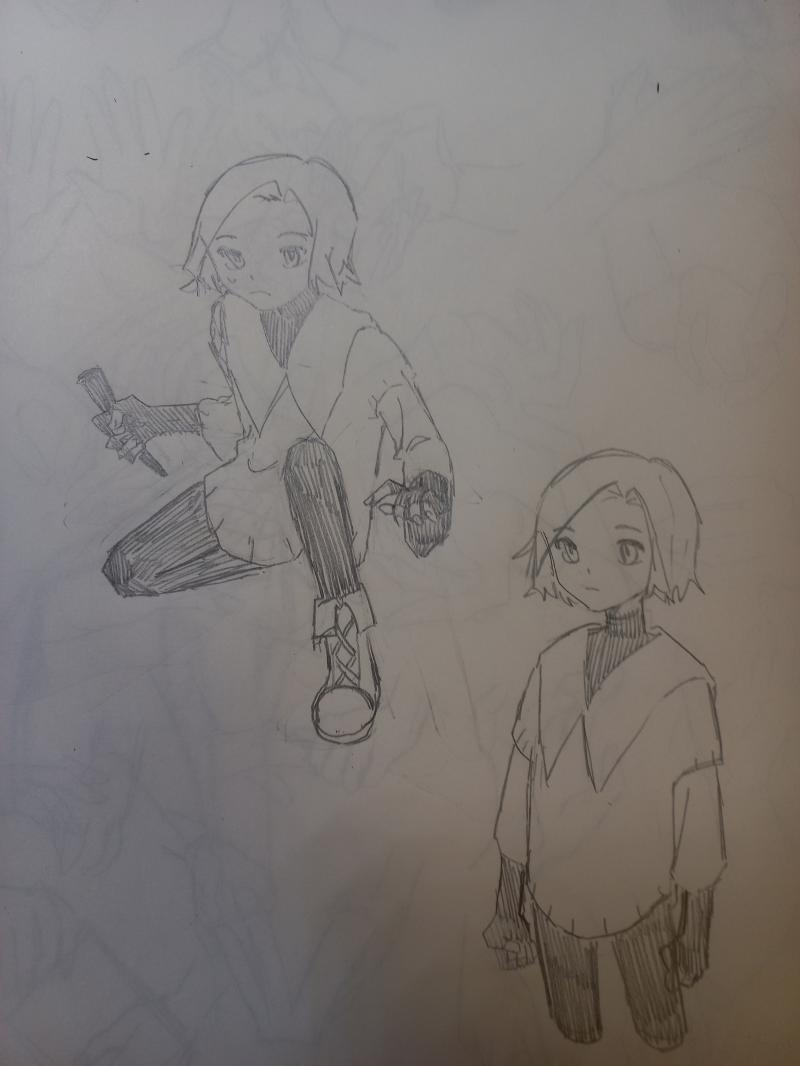 낙서!! 실력이 늘고 있겠지...? 그럼 좋겠다ㅠㅜ 매일 모작으로 구도도 따라그리고 있으니깐...