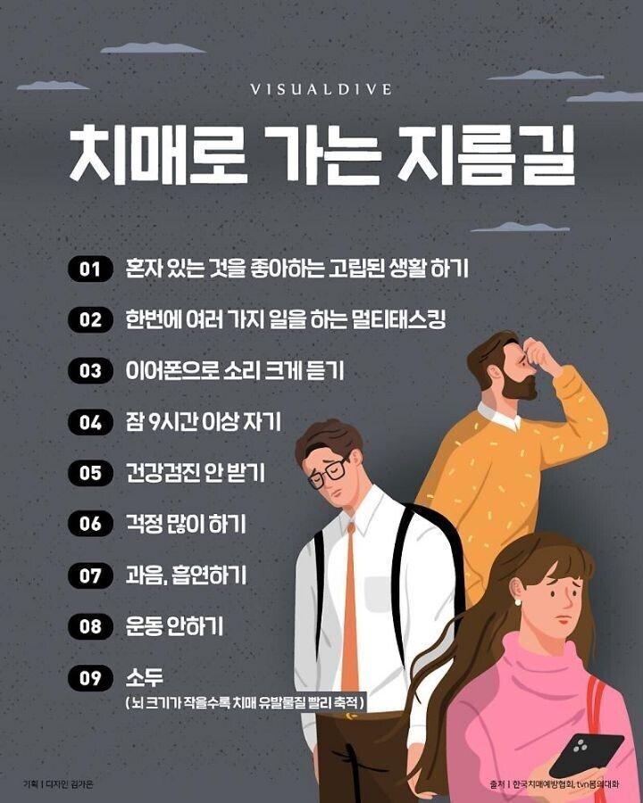 밤을 새겠다는건 곧 치매로 가는 지름길