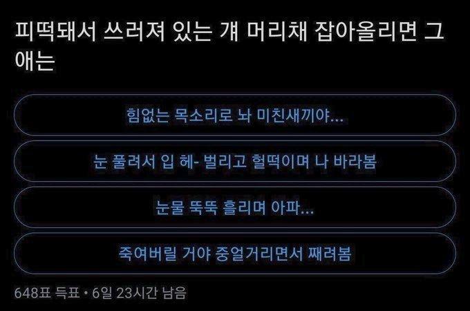 1짤 보고 얘기하다가 얘 이름 나와서 * 유혈 조금 있음
