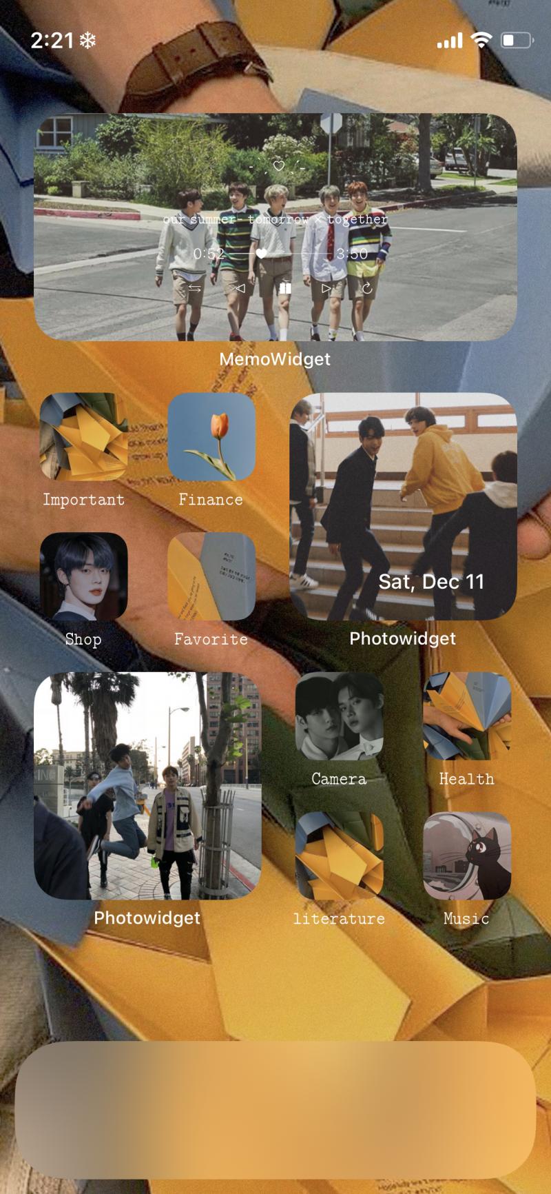 나는 집중모드 사용해서 일코랑 덕질을 분리해놨어! 좀 많이 안이쁘긴 하지만..