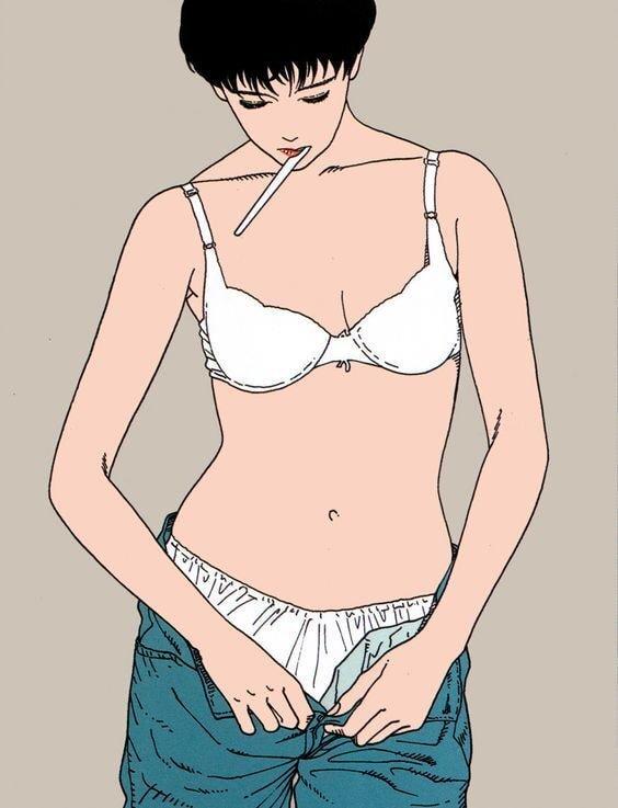 여체는 기본적으로 맨 위에 그림이랑 비슷하게 생김. 그래서 옷을 입는다 -> 딱 맞는 옷을 입은 경우 아닌 이상 두번째 그림st 실루엣 정도만