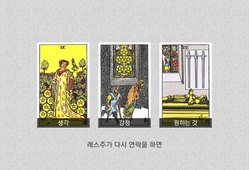 >>213 나온 카드가 좀 묘하네. 상대방 입장에선 뭔가 좀 결정을 내리려고 하는 것 같아 보여. 음... 뭔가 레스주에 대해서 냉정하고 칼같은