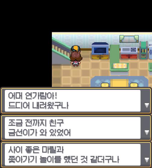 연가람은 1층으로 내려갔다. 연가람의 어머니가 연가람을 반겨주었다. "조금 전까지 친구 금선이가 와 있었어. 사이 좋은 마릴과 쫓아가기 놀이를