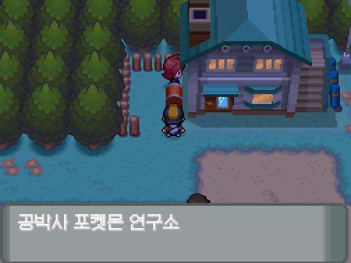 공박사 포켓몬 연구소... 연구소의 뒤쪽에 처음보는 붉은 머리의 소년이 서 있었다. ".................. 여기가 유명한 공박사 포