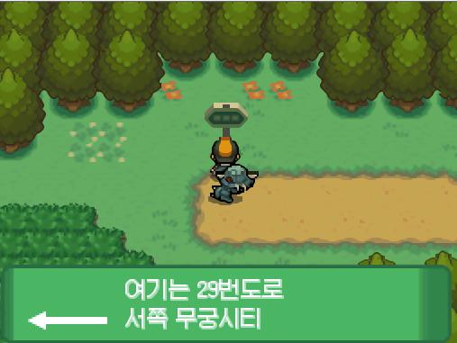 연두마을에서 서쪽으로 나오자 29번 도로가 나왔다. 29번 도로을 통해 서쪽으로 가면 무궁시티가 나온다. 연가람은 29번 도로에서 상처약을 주웠