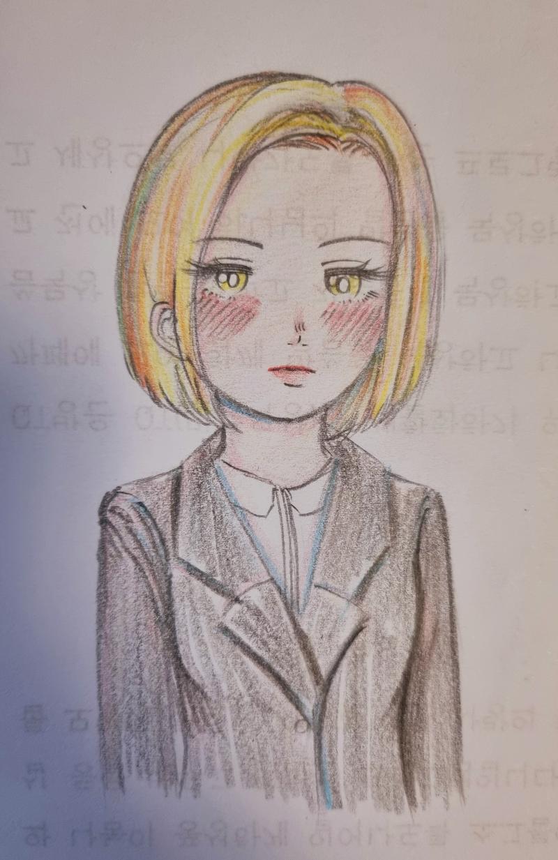 >>9 정장 차림 얘기 나왔을때 뭔가 커리어 우먼 생각나길래 그렇게 그려봤어! >>13 앝 다행이다ㅎㅎ 나도 고마웡