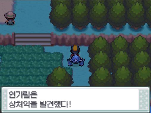 연가람은 30번 도로에서 상처약을 발견했다. 연가람은 30번 도로엣 뭔가 RPG에서 아이템을 줄 것 같은 건물을 발견했지만, 포켓몬 할아버지의