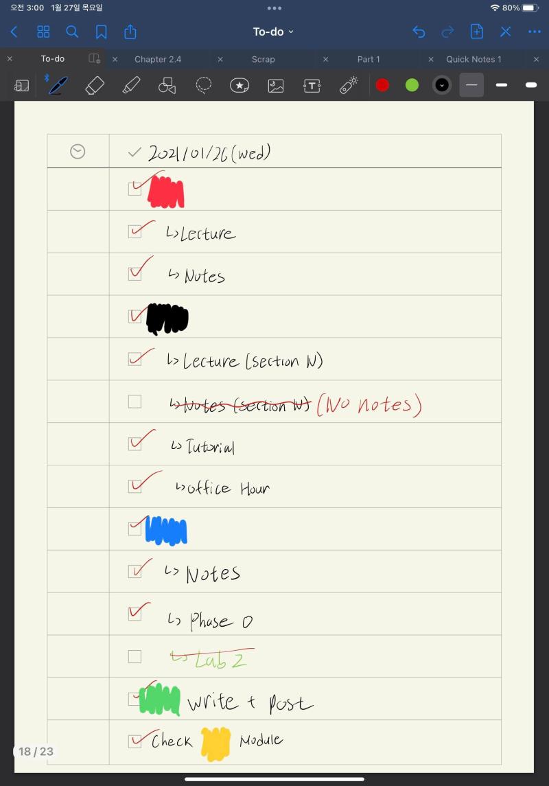 새벽 3시 8분. 오늘은 그래도 필수 아닌 거 빼곤 다했다... 아니 근데 수학 진짜 너무 찝찝한데;;; 분명 월요일 날 했던 강의란 말이지..
