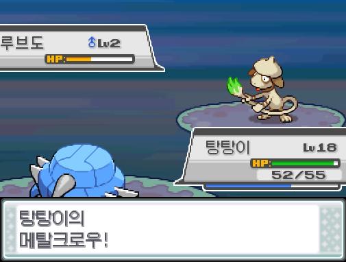 탕탕이의 메탈크로우! 상대 루브도는 쓰러졌다!