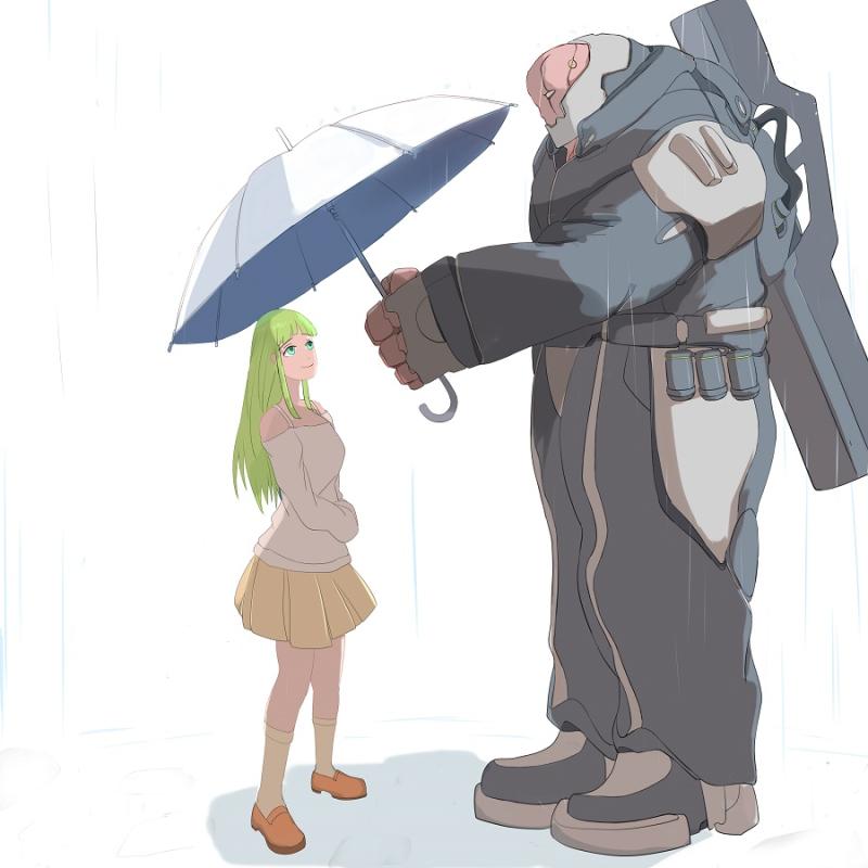 우산씌워주기