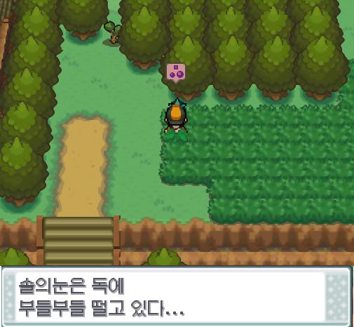 싸움이 끝난 후 솔의눈에게 말을 걸어보았다. 솔의눈은 독에 부들부들 떨고 있다...