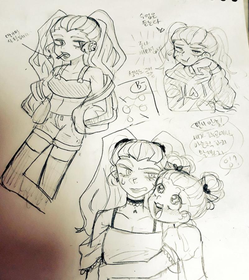 스피넬 인간화도 퍼먹었고...어 그림 역대급으로 많은데? 당연함 스피넬만 4개월 팠으니...ㅋㅋ