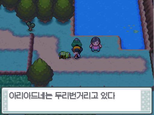 연가람은 아리아드네에게 말을 걸어보았다. 아리아드네는 주변을 두리번거리고 있다. 연가람은 옆에 있는 규토리 나무에서 검은 규토리를 수확했다. 3