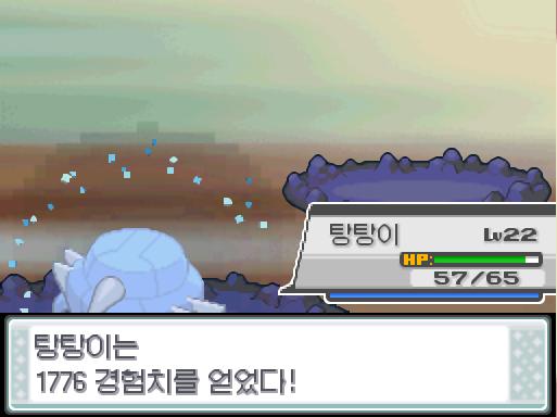 탕탕이의 사이코커터! 상대 리아코는 쓰러졌다! 탕탕이는 1776 경험치를 얻었다! 탕탕이는 레벨 23으로 올랐다!