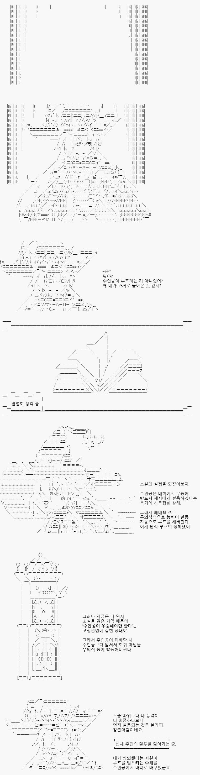 주인공이 패배한 뒤, 정신을 차린 마녀는 루프의 주체가 자기 자신이 되었음을 꺠달았습니다. 한참 고민을 해 이 사태의 원인을 알아내내요. 마녀는