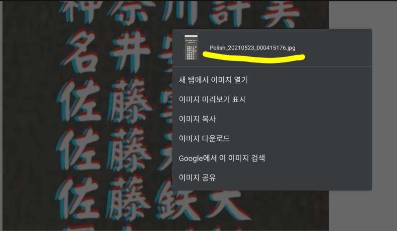 저 와쿠루투인가 뭔가하는 스레주랑 이 스레주랑 동일인인지는 모르겠지만, 원본 괴담글에 스레주가 올린 사진들 전부 파일명에 Polish가 들어가있
