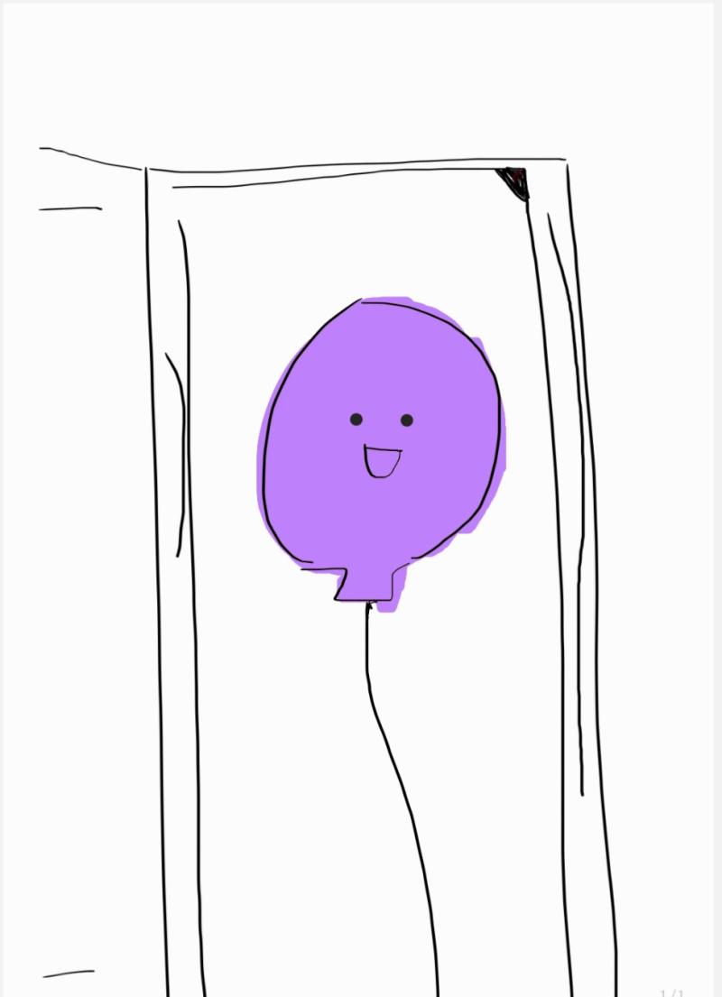 보라색의 귀여운 풍선이 둥둥 떠있었다. 비눗방울 냄새가 풍긴다. >>10