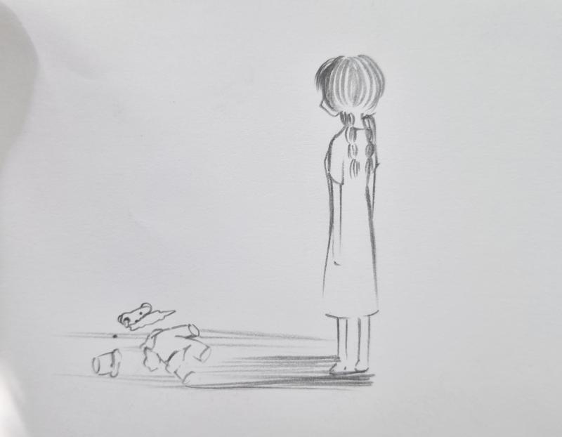 >>11 앗..! 칭찬해줘서 고마워...! 그러면... 이렇게 해보자. 소녀는 너, 곰인형은 네 꿈... 그렇게 하면 조금 너와 가까워지려나. 