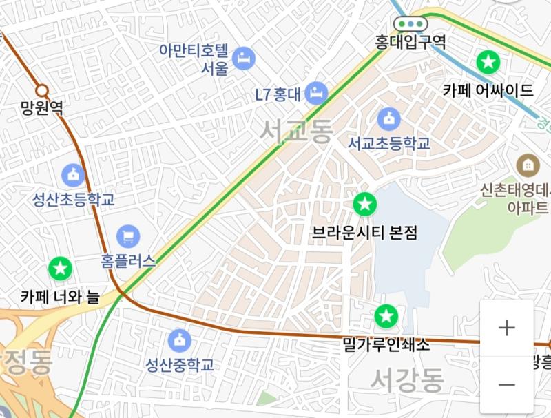 오늘 시작하는 곳... 두 군데 먼저 오늘 가고 나머지 두 군데는 내일 가는 걸로. 합정만 너무 떨어져있는데요ㅠ