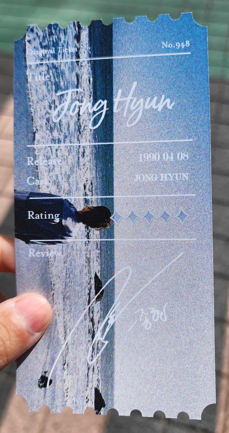 예쁜 티켓 뒷면 ㅠㅠㅠㅠㅠㅠㅠ 존예ㅠㅠㅠㅠㅠㅠ