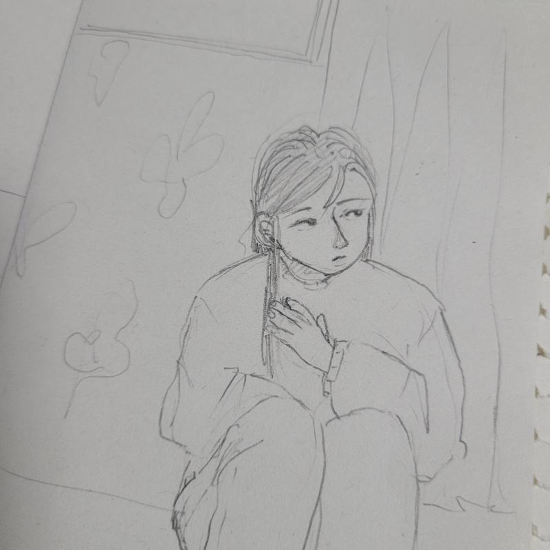 낙서했어~샤프 낙서는 올만이당