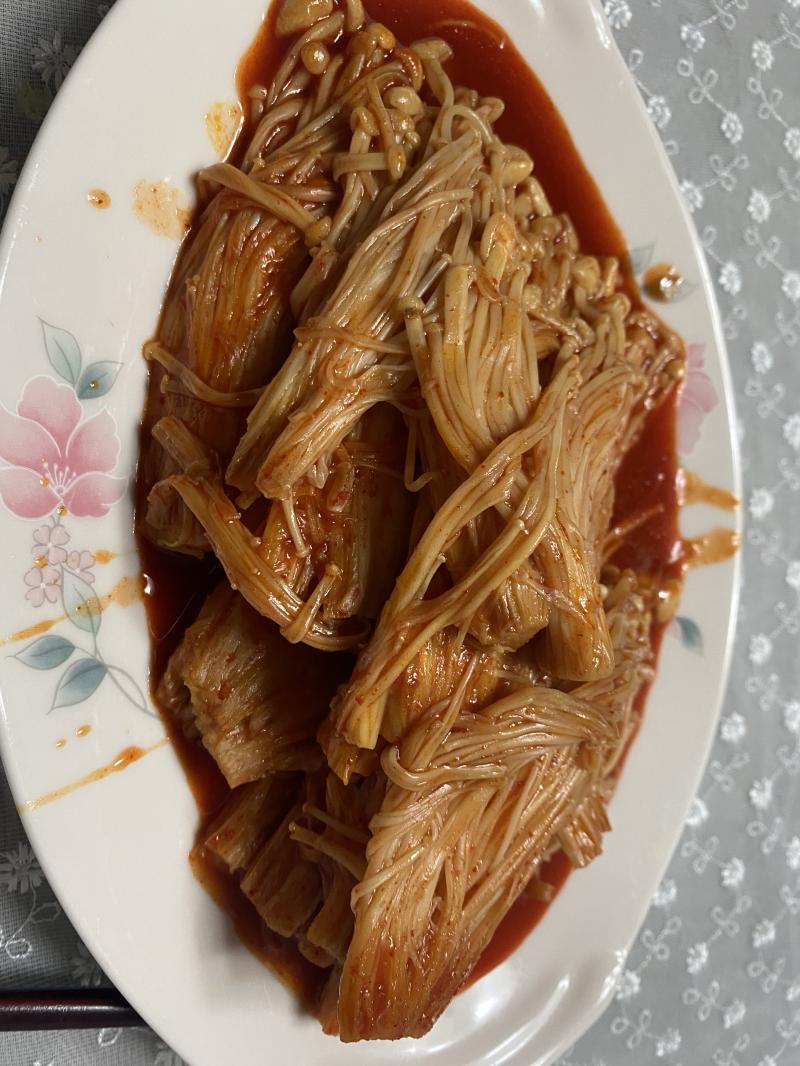불닭 팽이버섯 맛있다