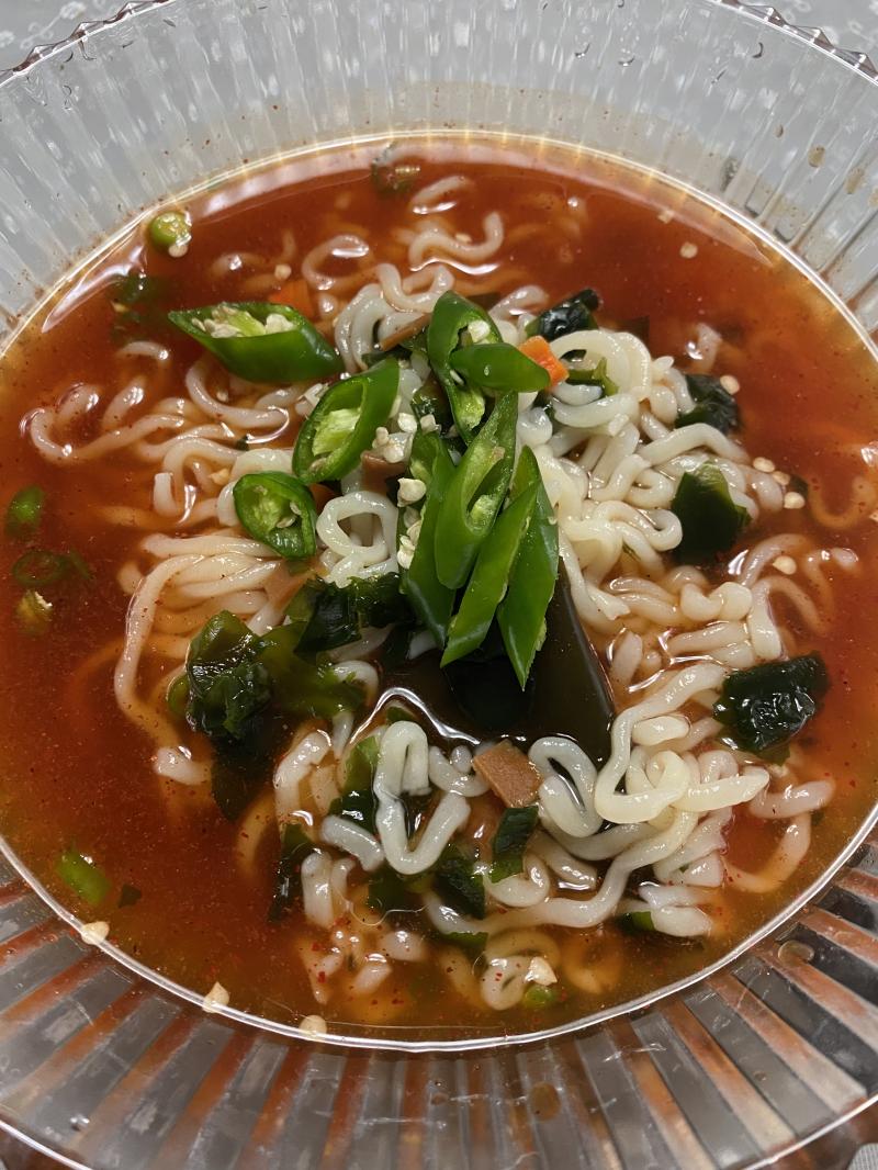 냉라면 두 개