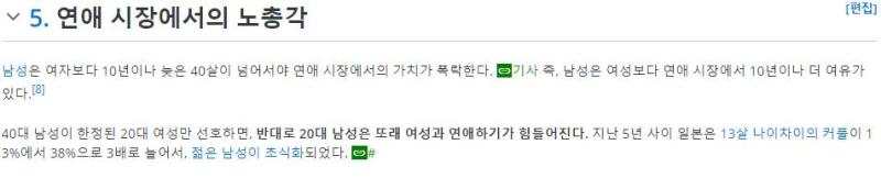 얘네 노총각이랑 노처녀 페이지 보면 수준 나오지 않음?ㅋㅋㅋ여자 노처녀 이유=투디성애자랑 동성애자 사이비종교까지 나오는거 보면 얼마나 현실에서