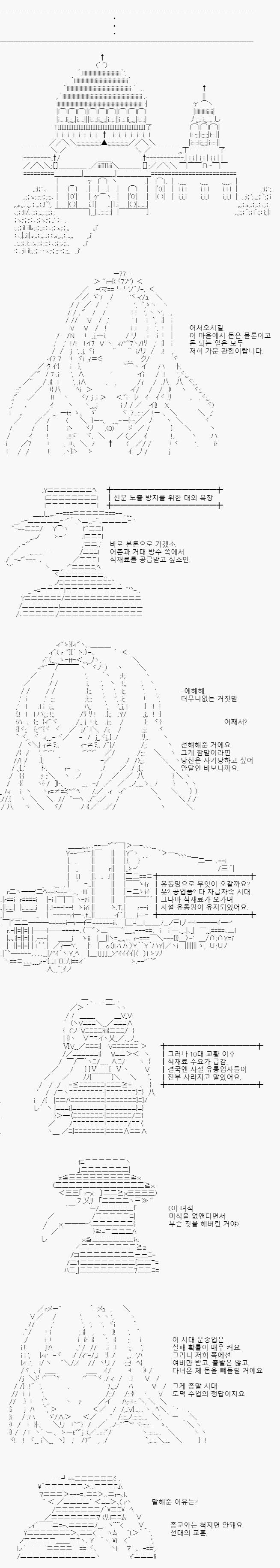 교주님은 식재료를 위한 유통망을 뚫어보려 하지만 쉽지 않습니다. 그도 그럴 것이, 보존식을 위한 교회의 유통망을 빼면 다른 사설 유통망은 절멸해
