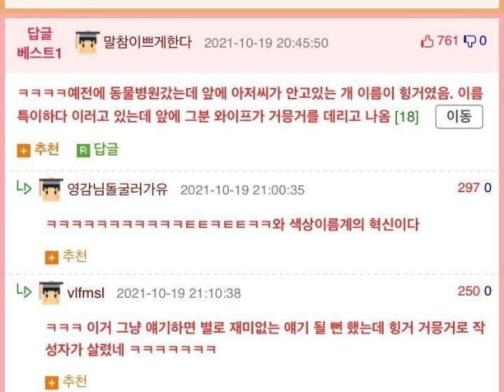 힝거 거믕거