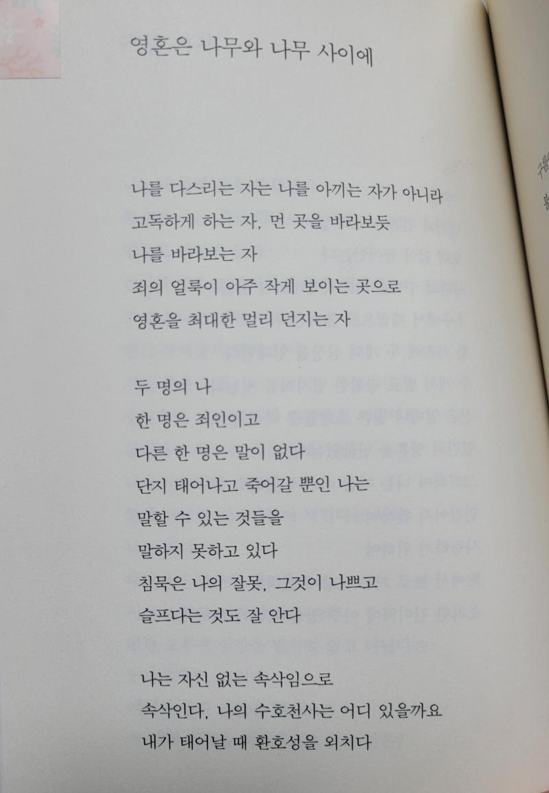 보고서 쓰다 머리가 너무 아파서 시집 집어들고 읽었당 학교서 빌려읽고 시 하나를 너무 좋아한 나머지 냅다 시집을 샀던 사람인데 역시나 다시 읽어