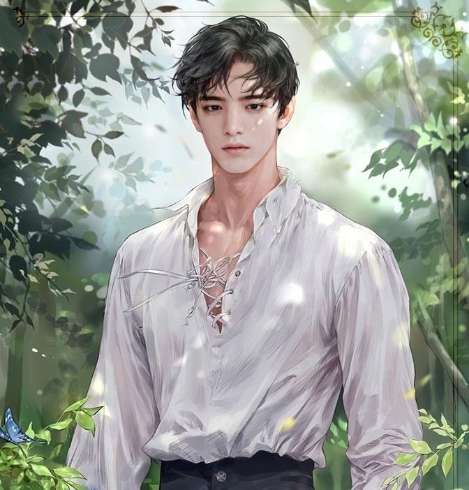여기서 눈 적안에 검은색 남자 기모노에 머리에 여우가면 쓰고 있는 거 그려주실 분~? 출처 : faceplay 앱의 comics 필터